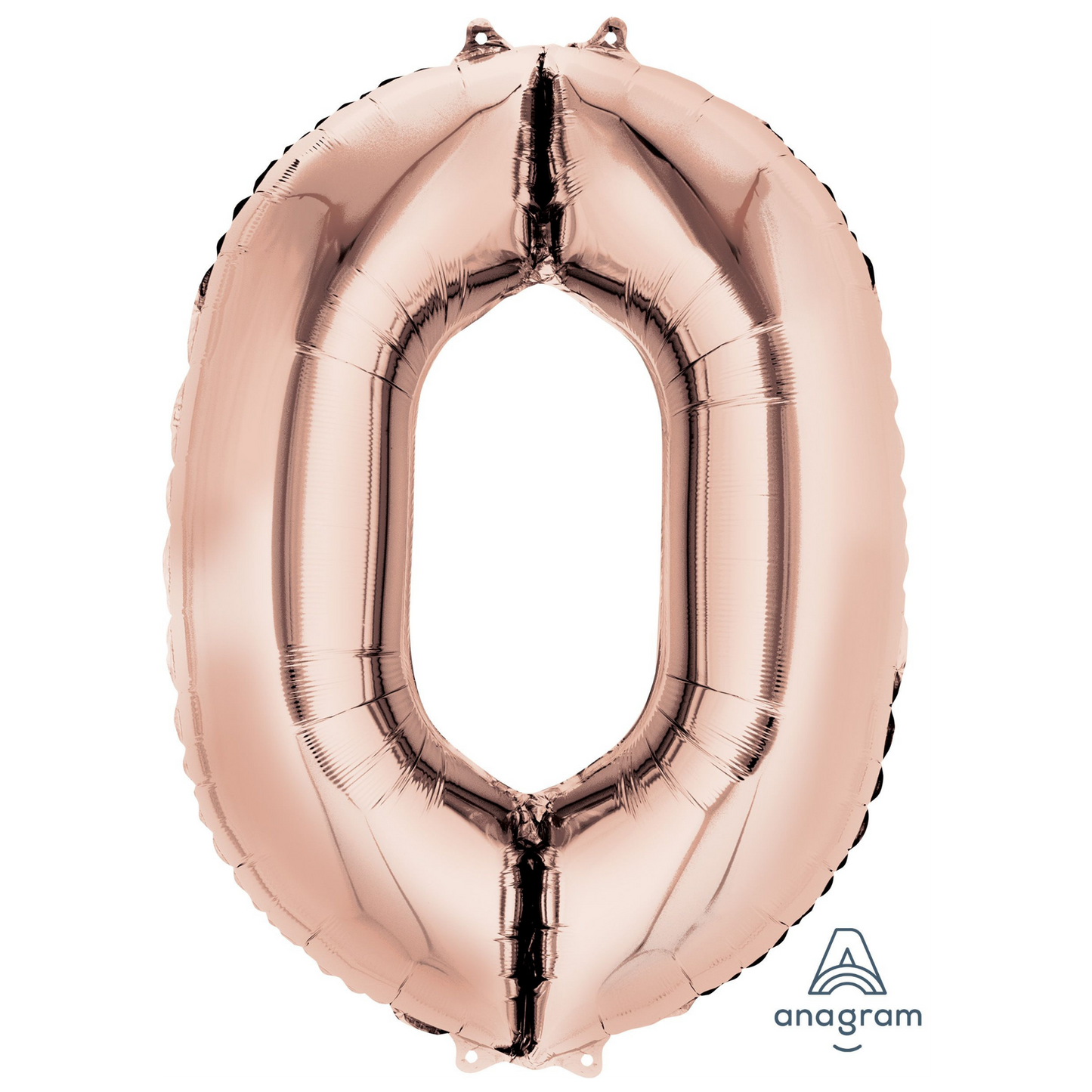 34" Rose Gold Number 0 Balloon