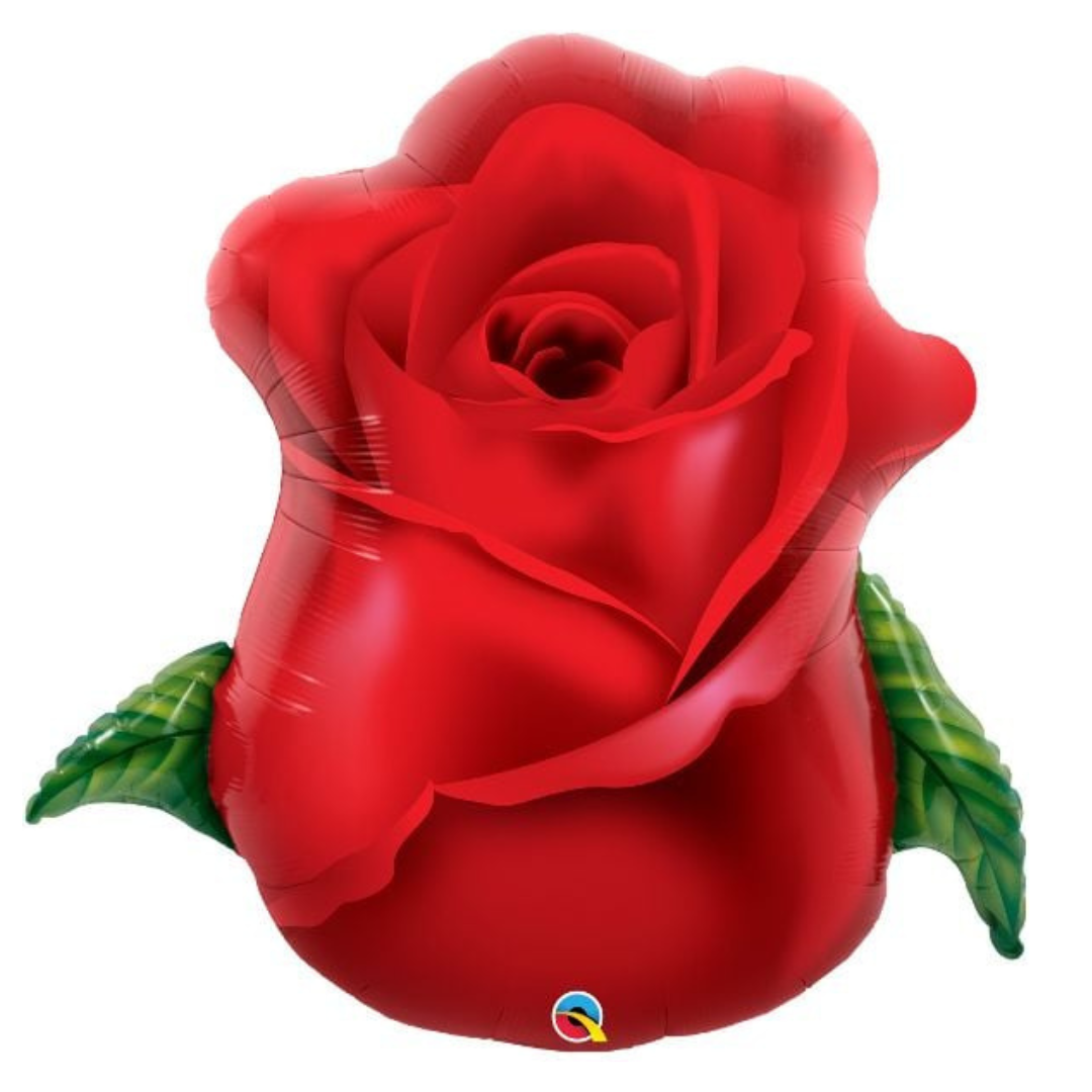 33" Red Rose Bud Balloon