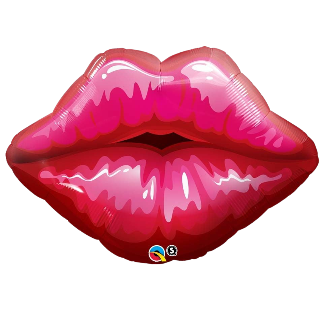 Red Kissy Lips Balloon