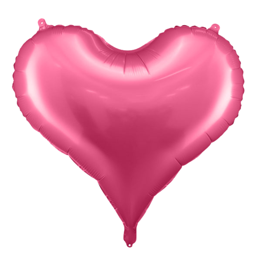 25" Rose Pink Heart Balloons