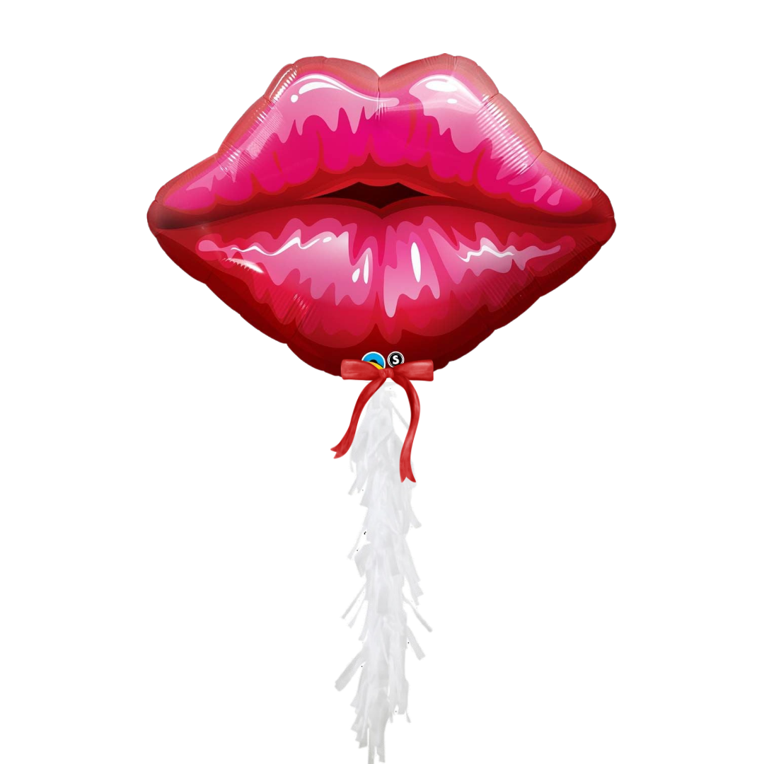Red Kissy Lips Balloon