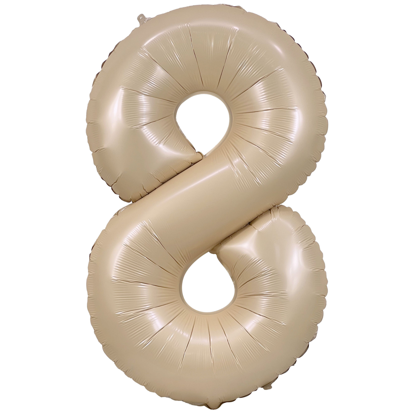 34" Cream Number 8 Balloon