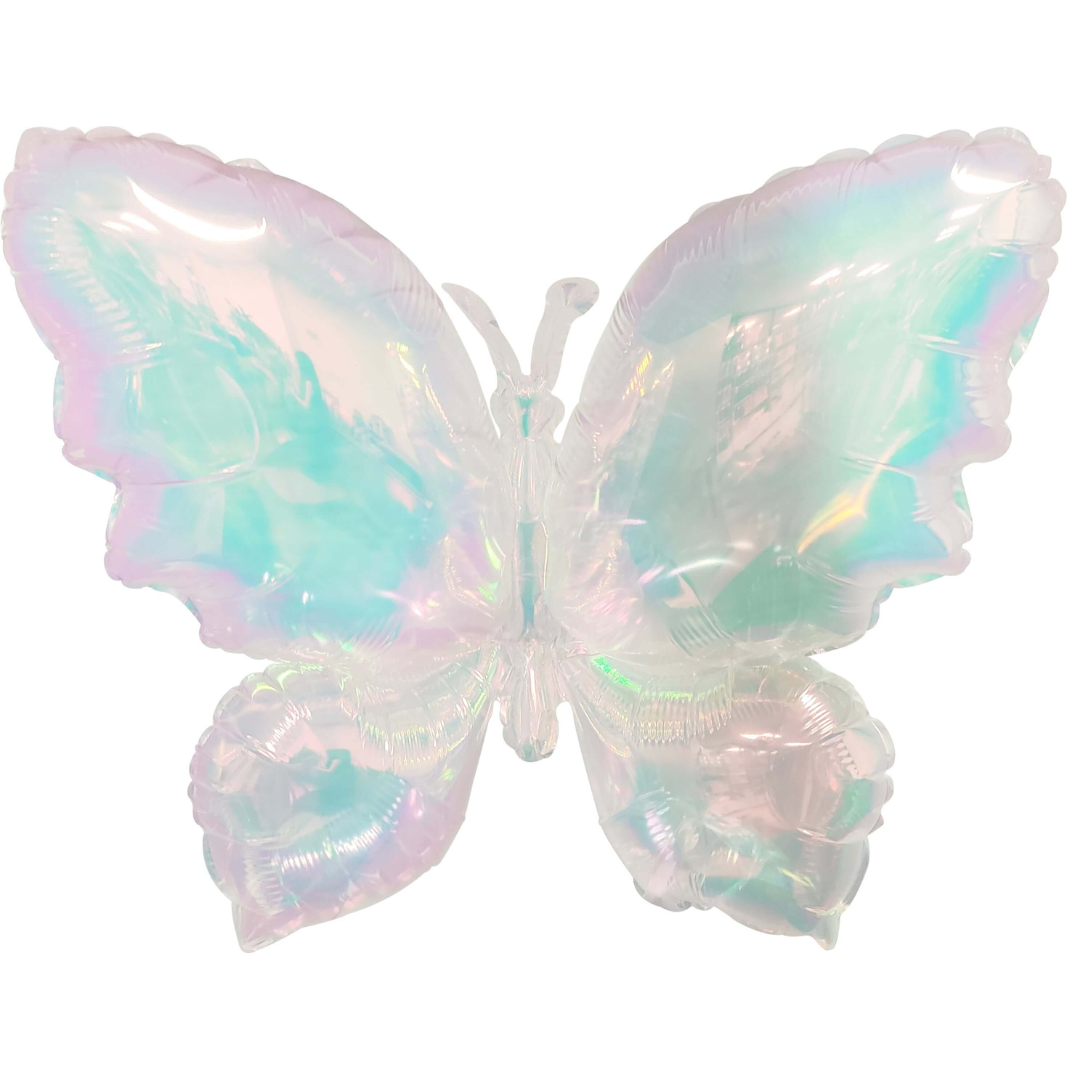 26" Iridescent Butterfly Balloon (Air Filled)