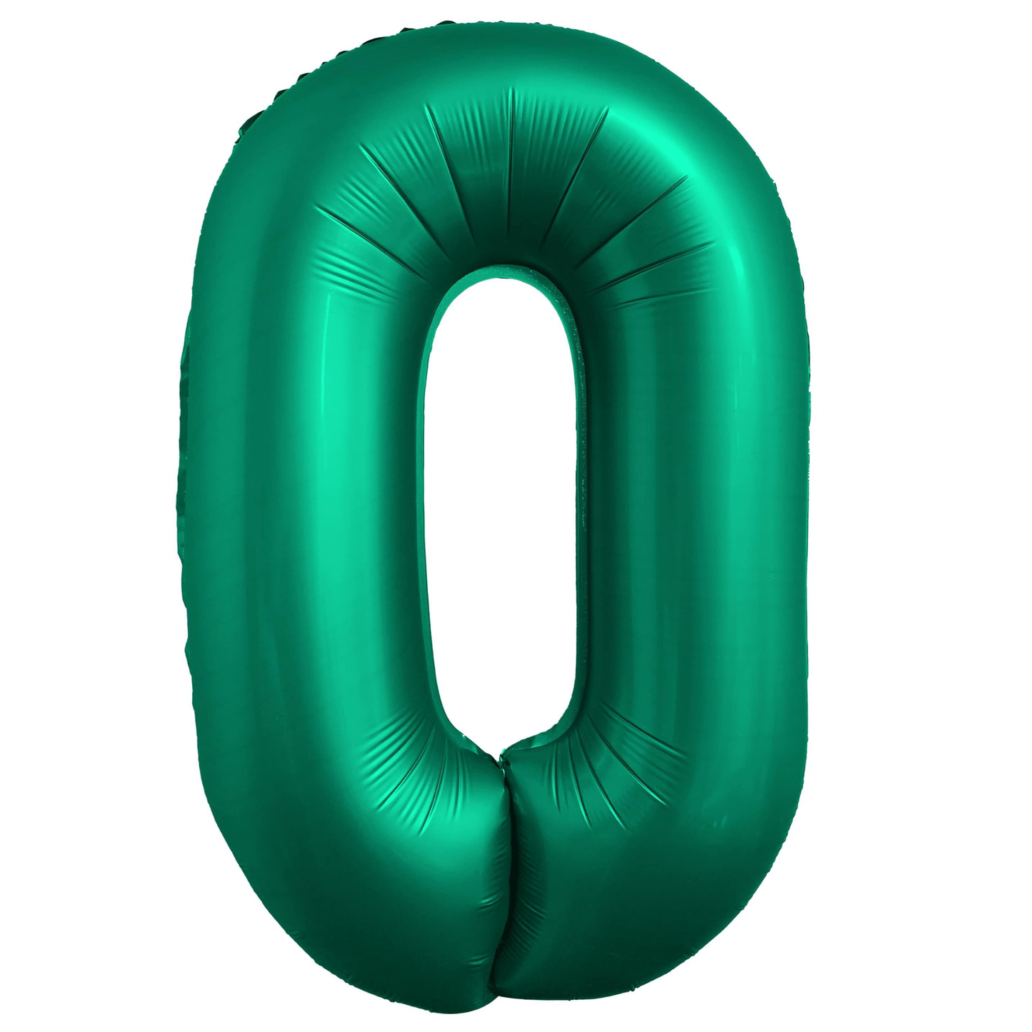 34" Chrome Green Number 0 Balloon