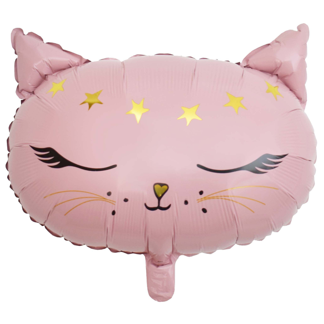 18" Shape Kitty Cat Pink Balloon