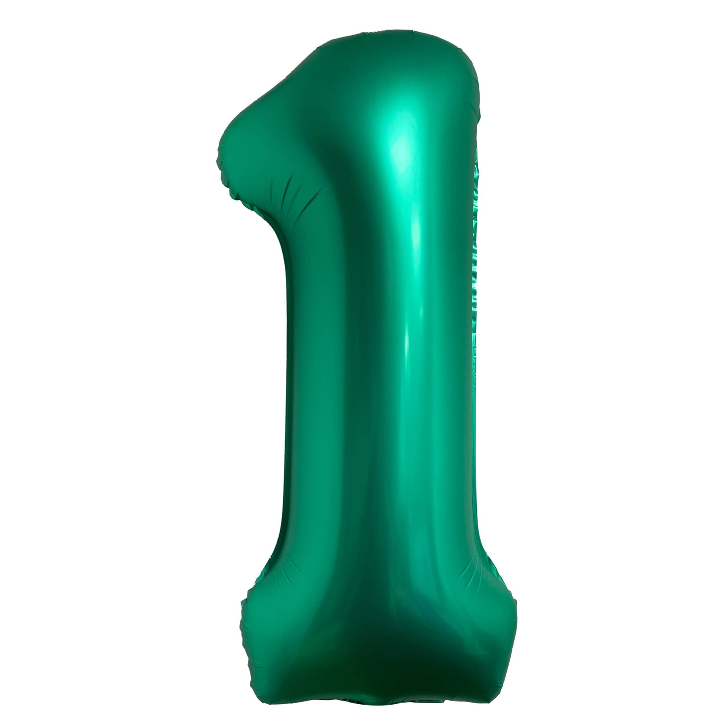 34" Chrome Green Number 1 Balloon