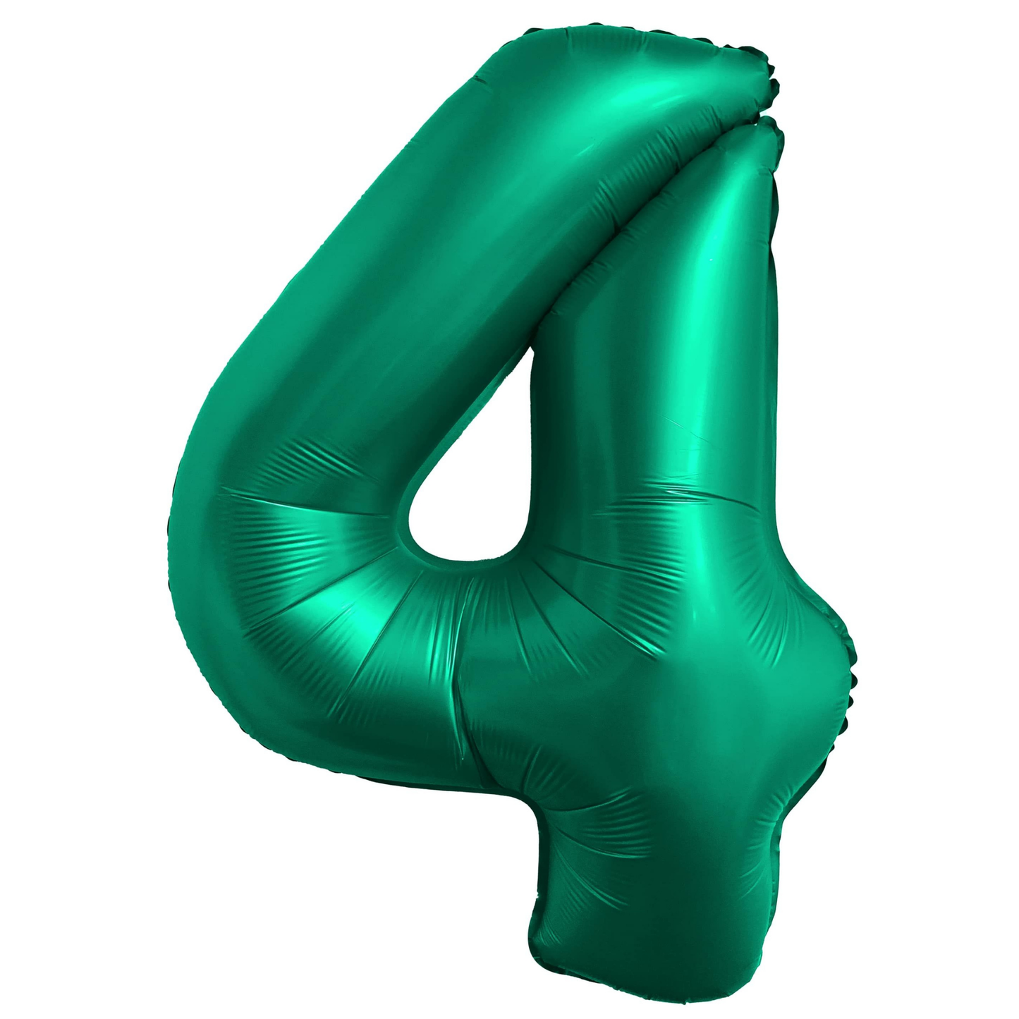 34" Chrome Green Number 4 Balloon
