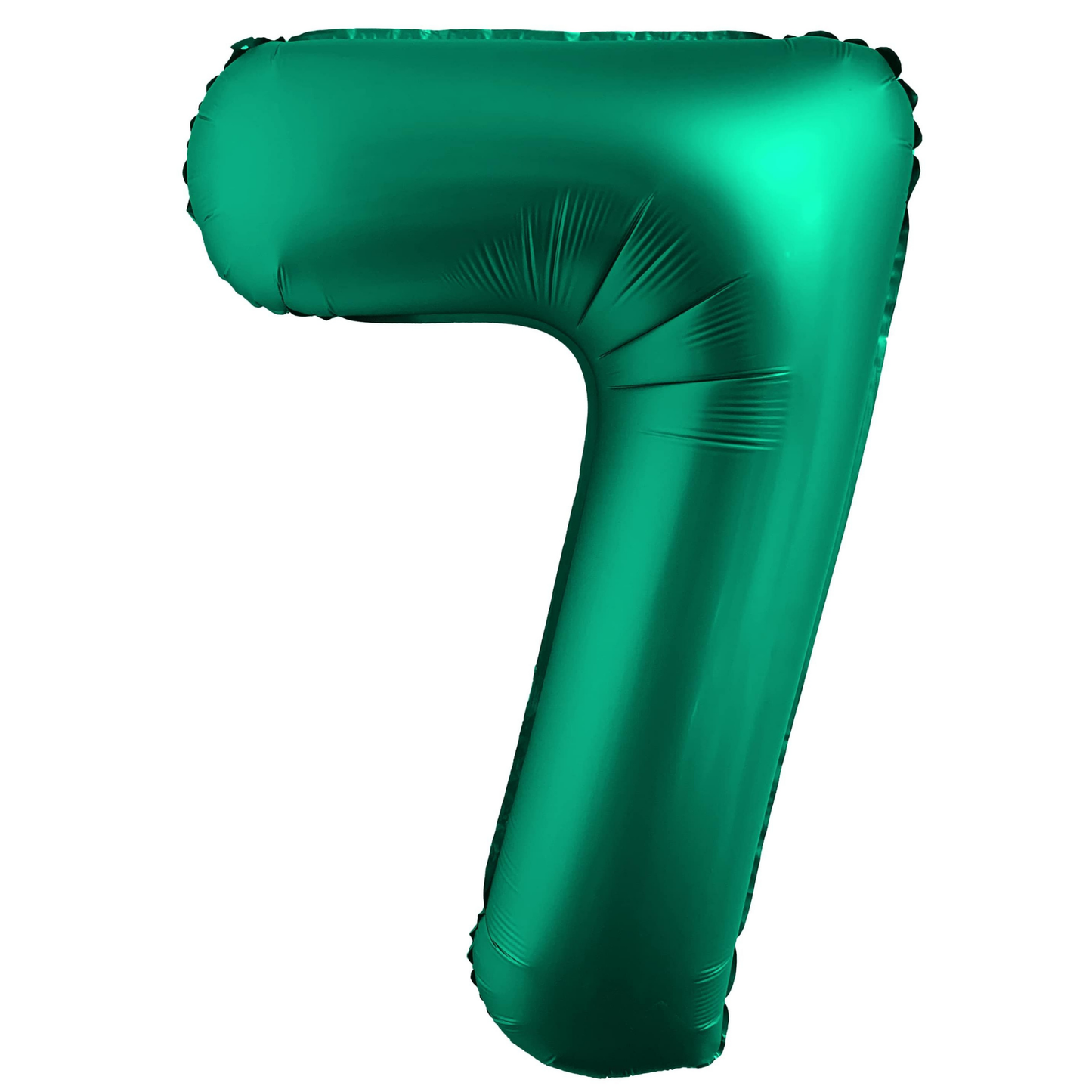 34" Chrome Green Number 7 Balloon