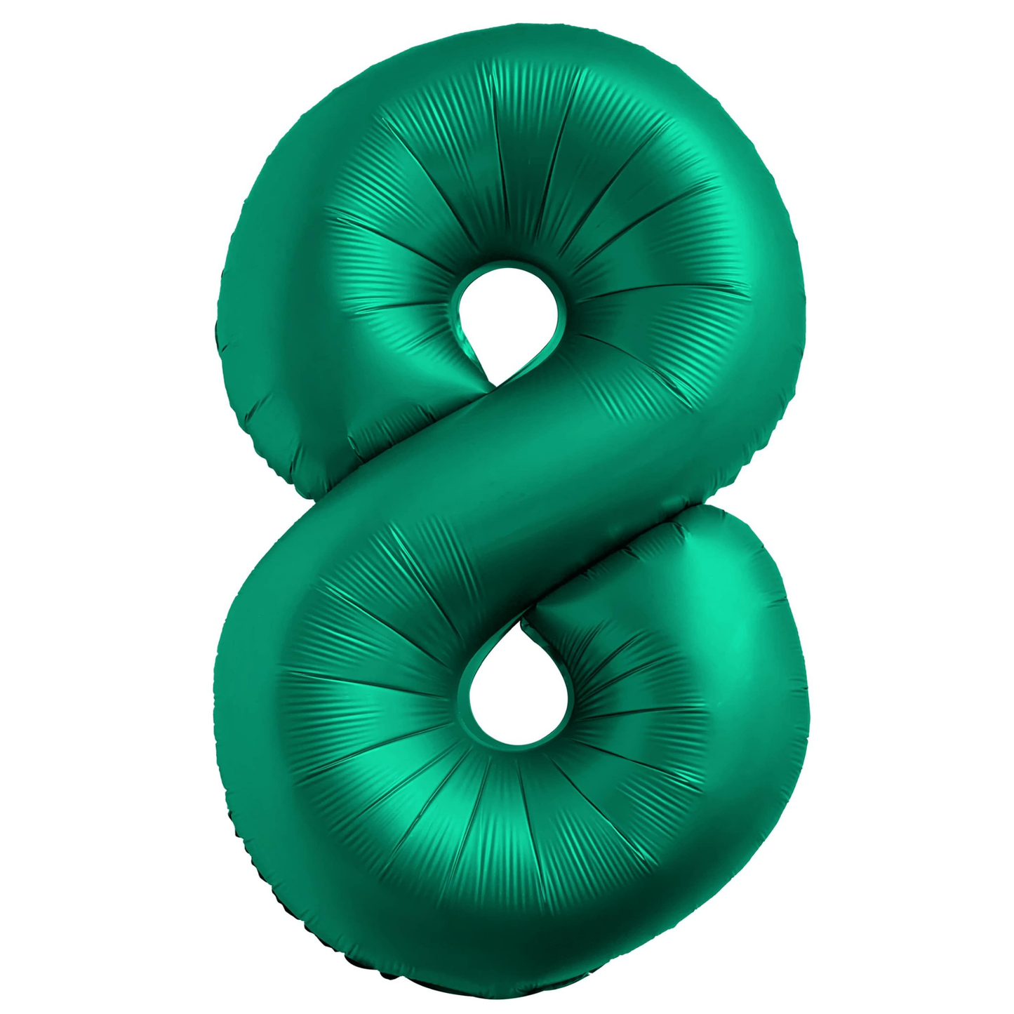 34" Chrome Green Number 8 Balloon