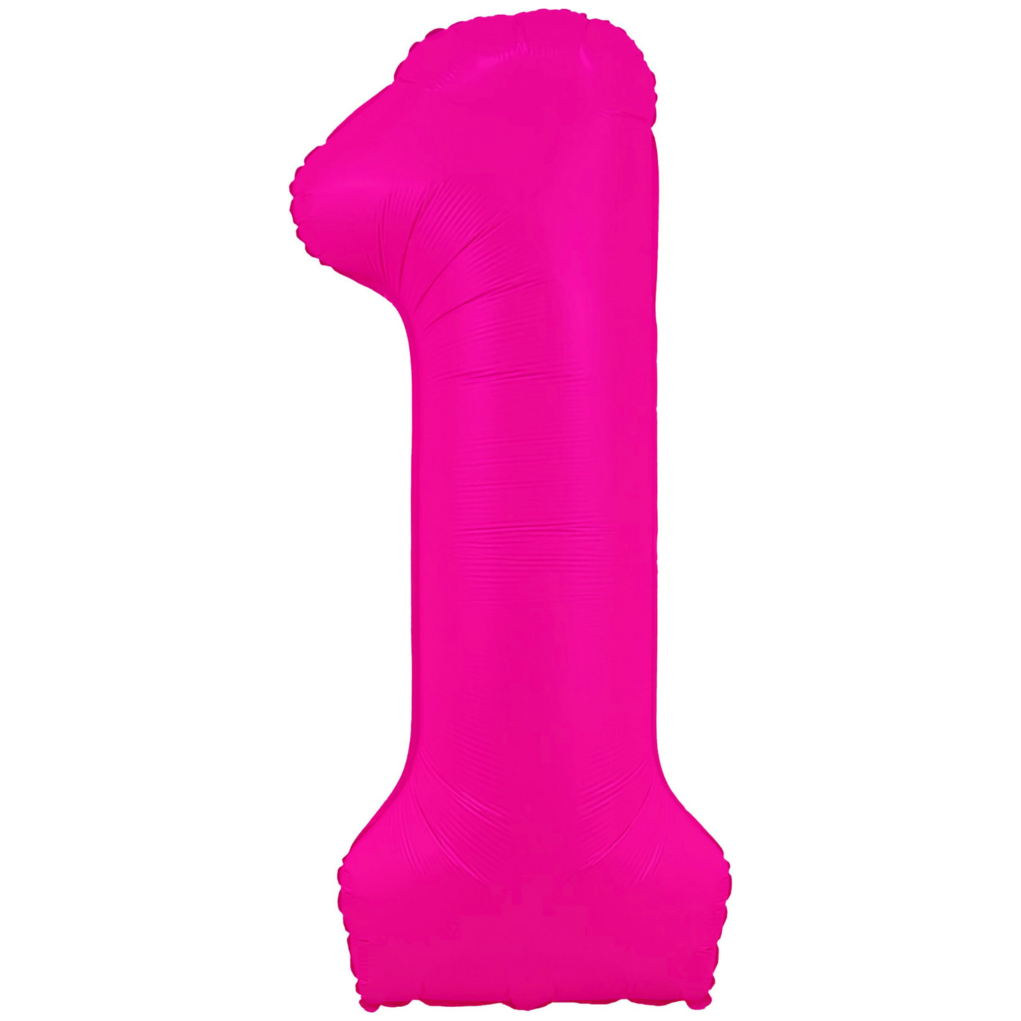 34" Neon Pink Number 1 Balloon