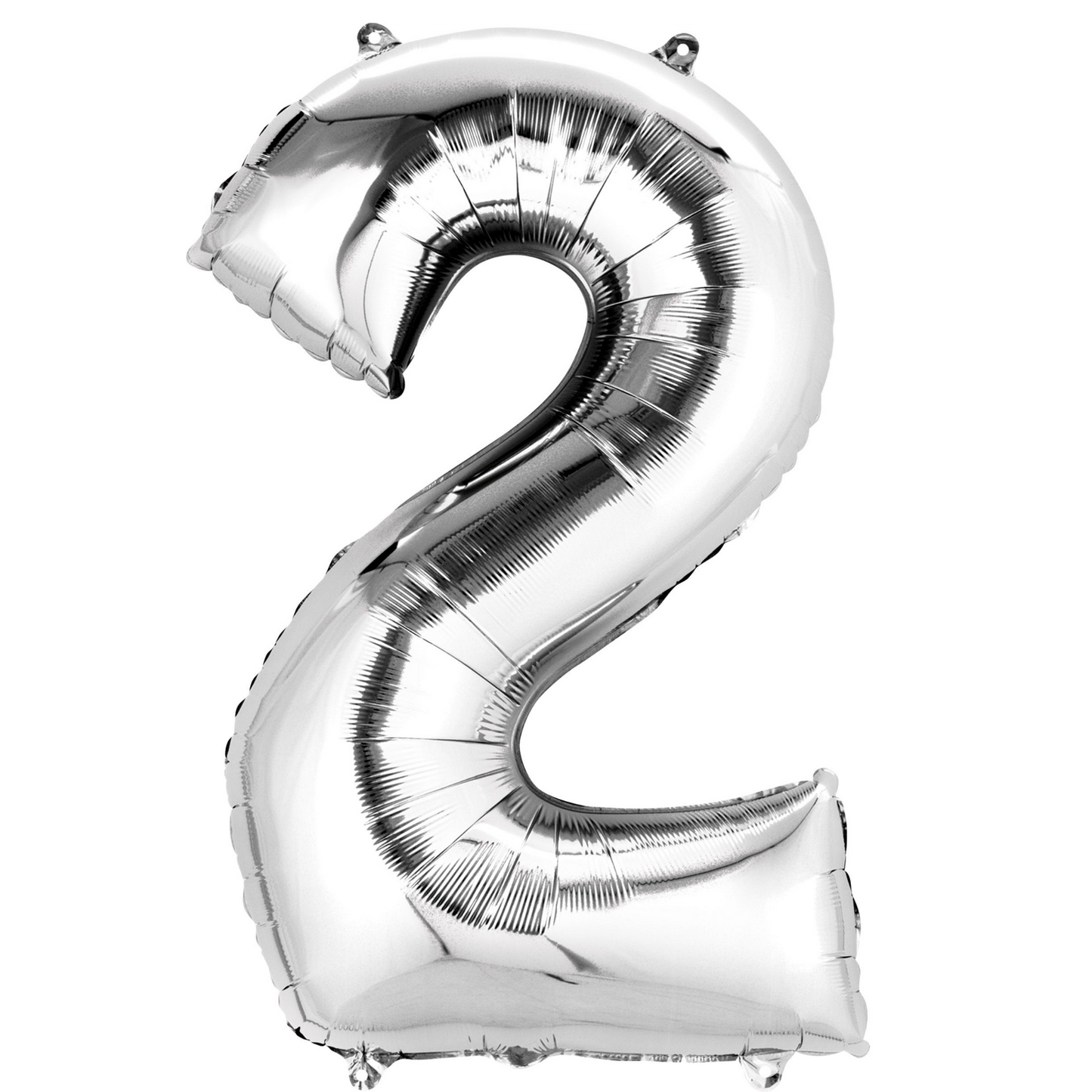 34" Silver Number 2 Balloon
