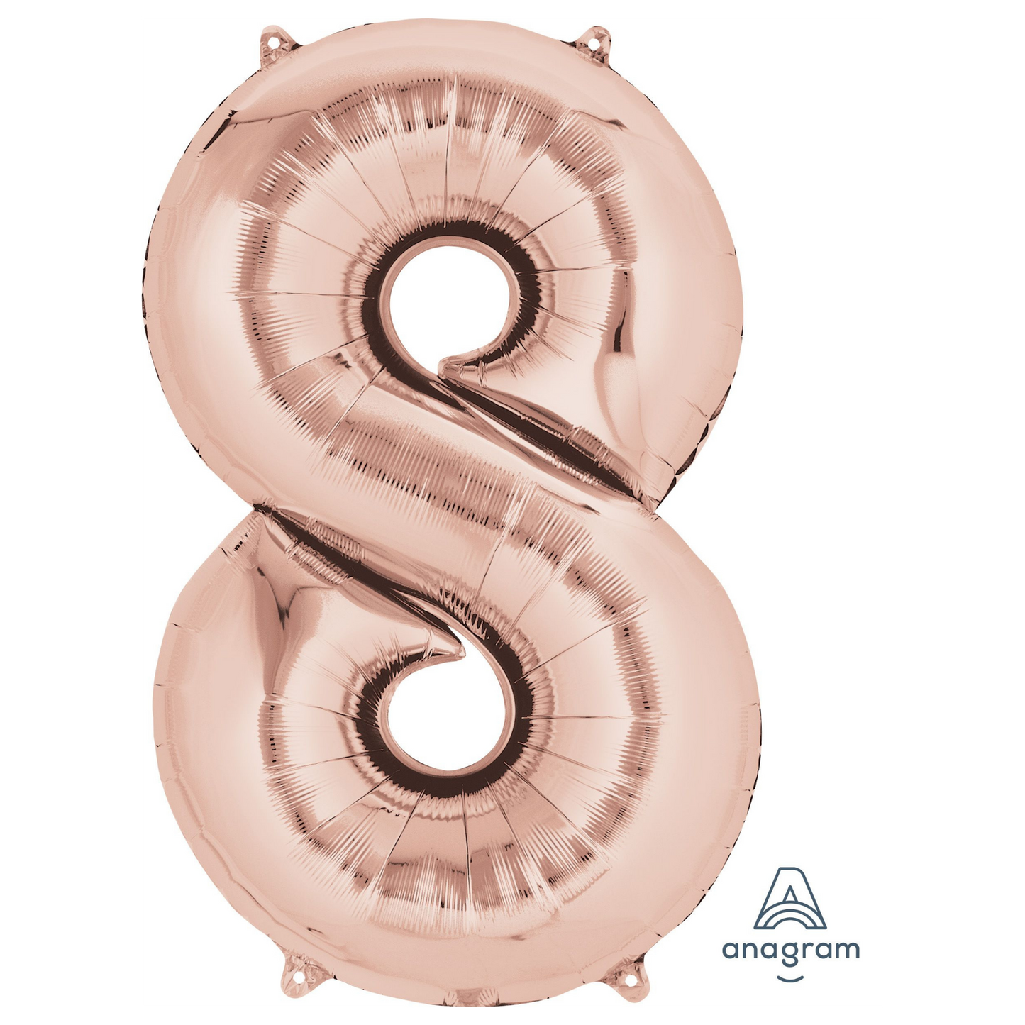 34" Rose Gold Number 8 Balloon