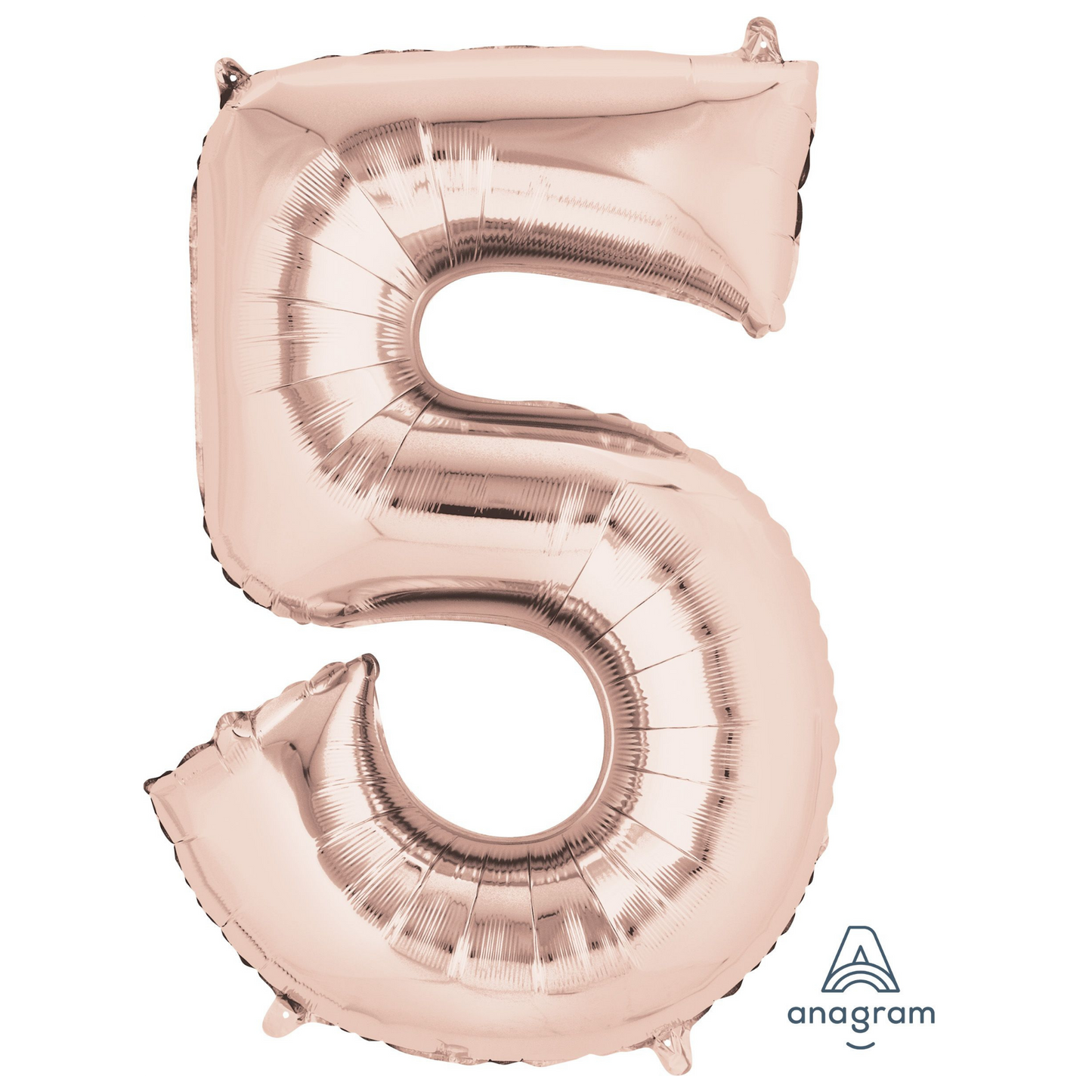 34" Rose Gold Number 5 Balloon