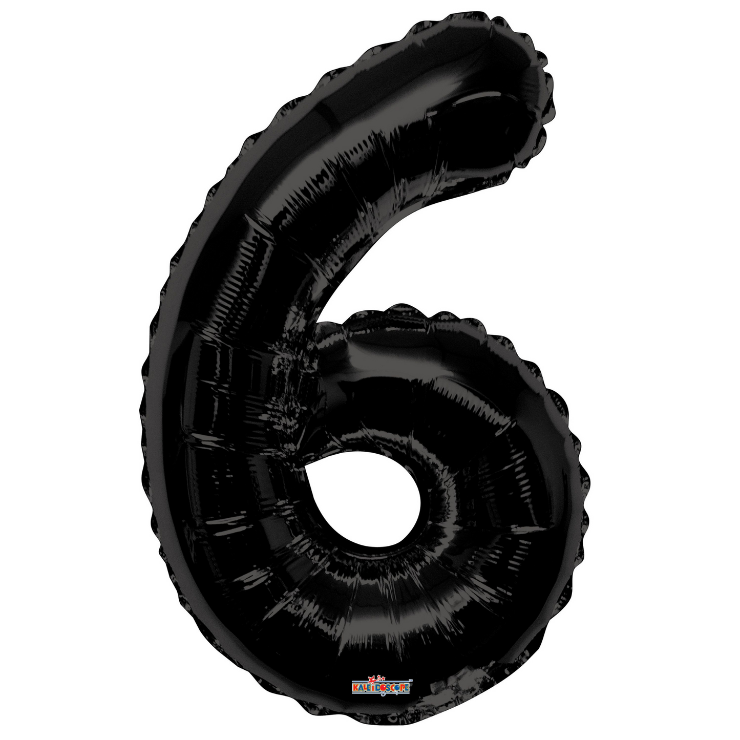 34" Black Number 6 Balloon