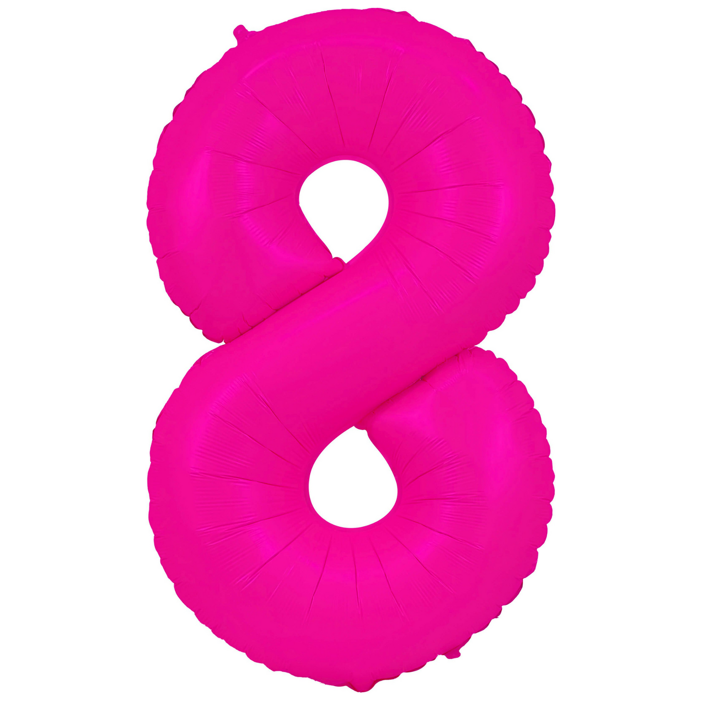 34" Neon Pink Number 8 Balloon