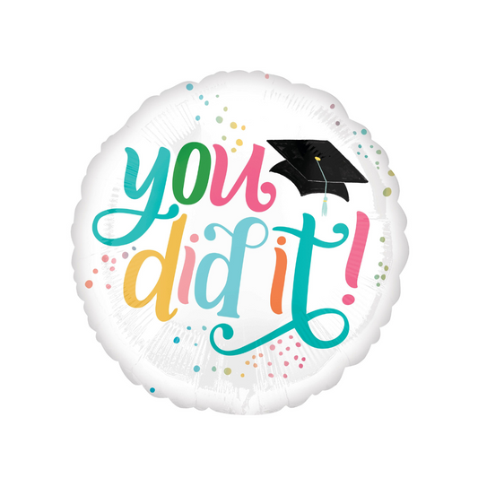 18" You did it Foil Balloon