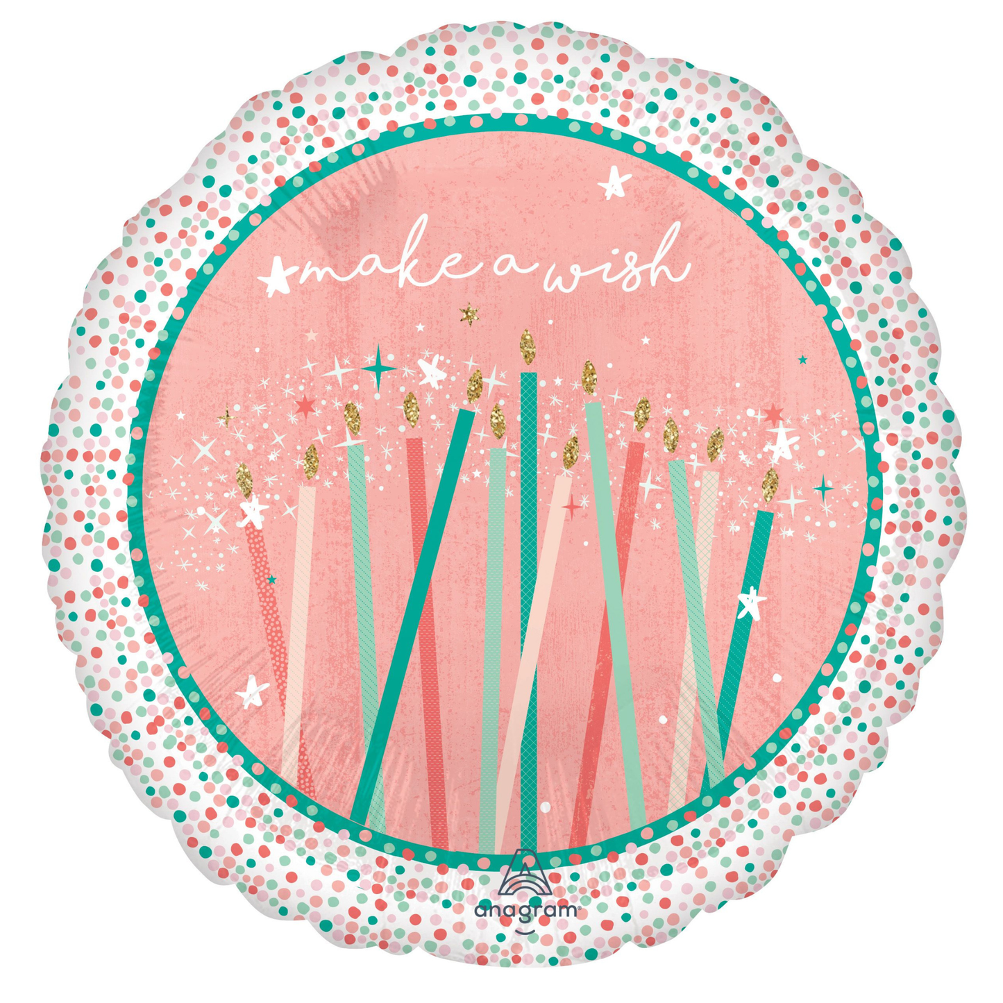 17" Make A Wish Birthday Balloon