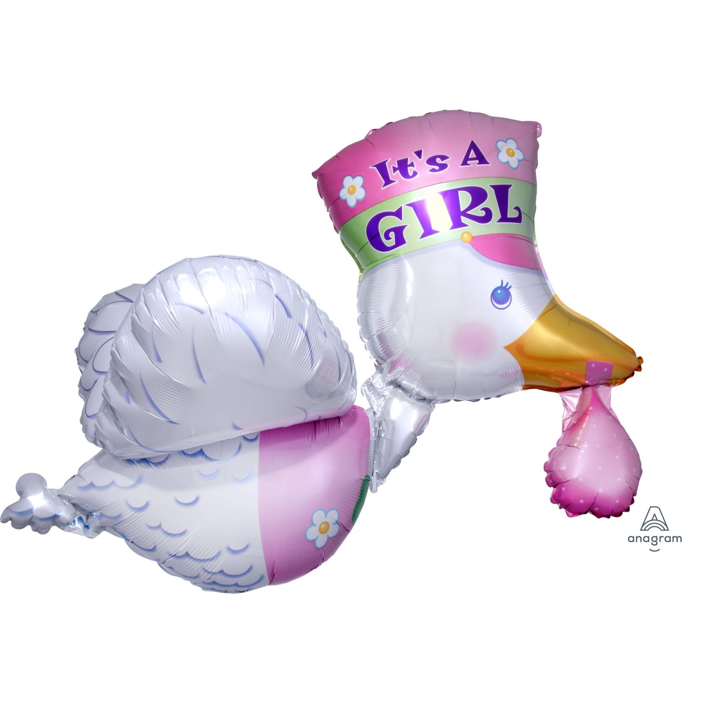 32" Stork It's A Girl Balloon