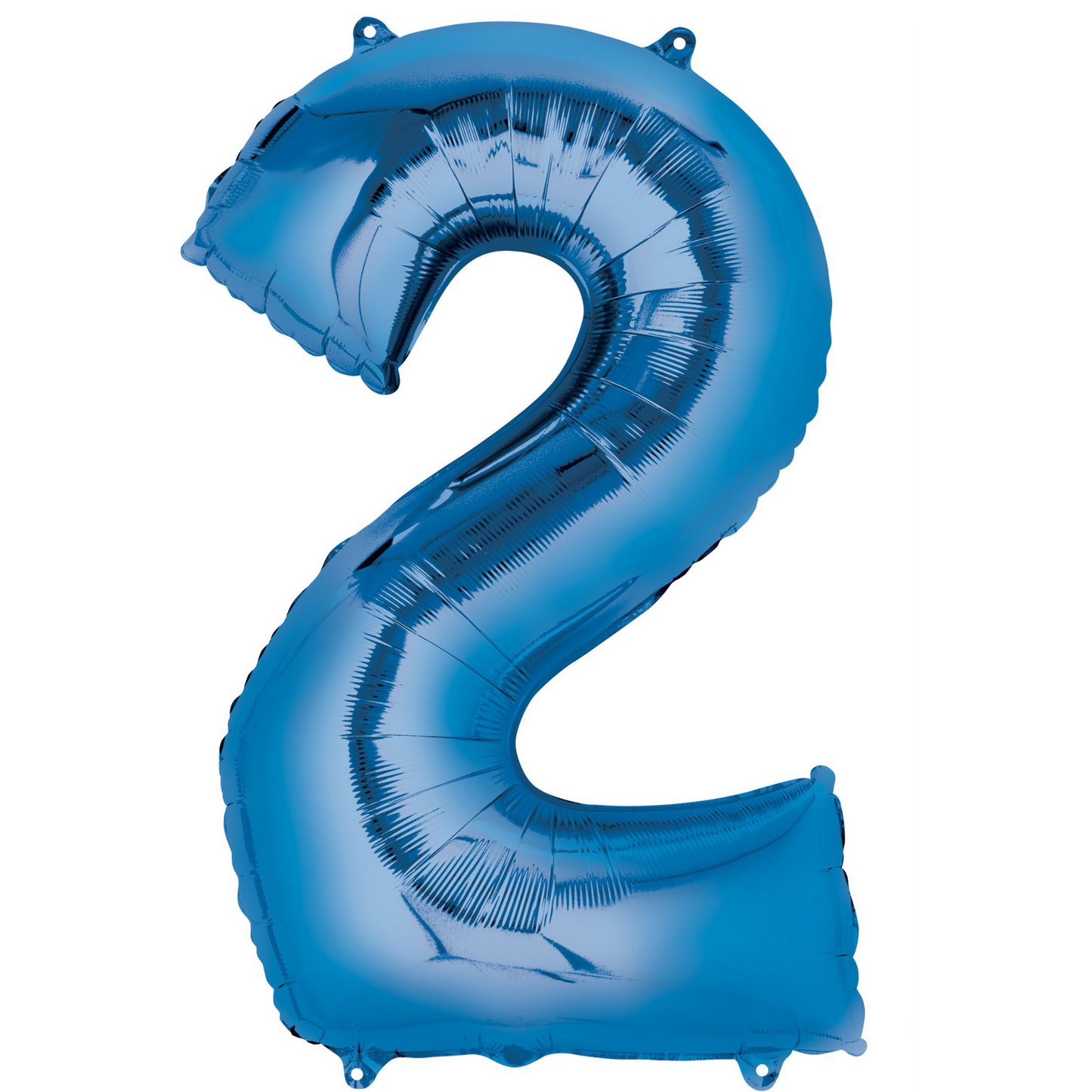 34" Royal Blue Number 2 Balloon