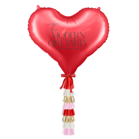 25" Red Heart Balloons