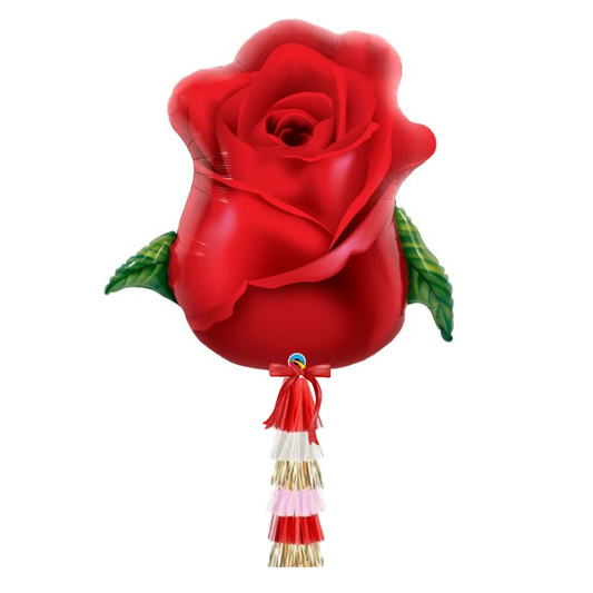 33" Red Rose Bud Balloon