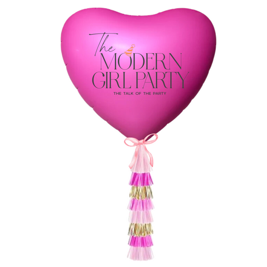 68" Fuchsia Jumbo Heart Balloons