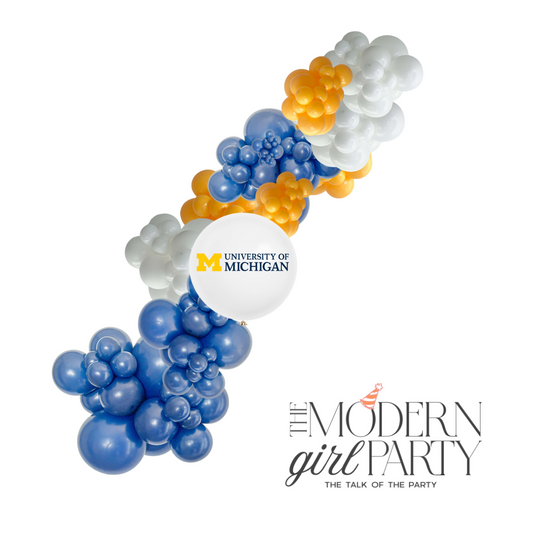 University of Michigan Graduation Balloon Garland