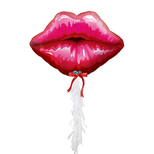 Red Kissy Lips Balloon