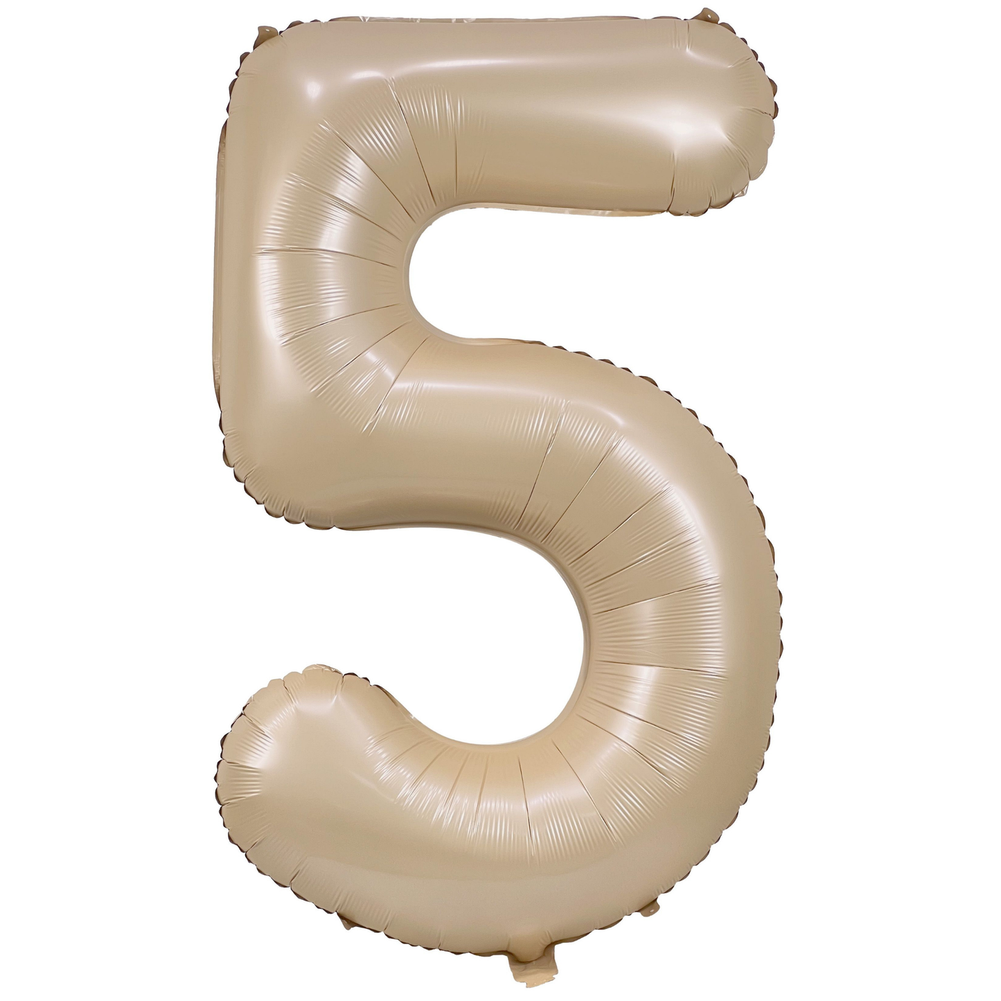 34" Cream Number 5 Balloon