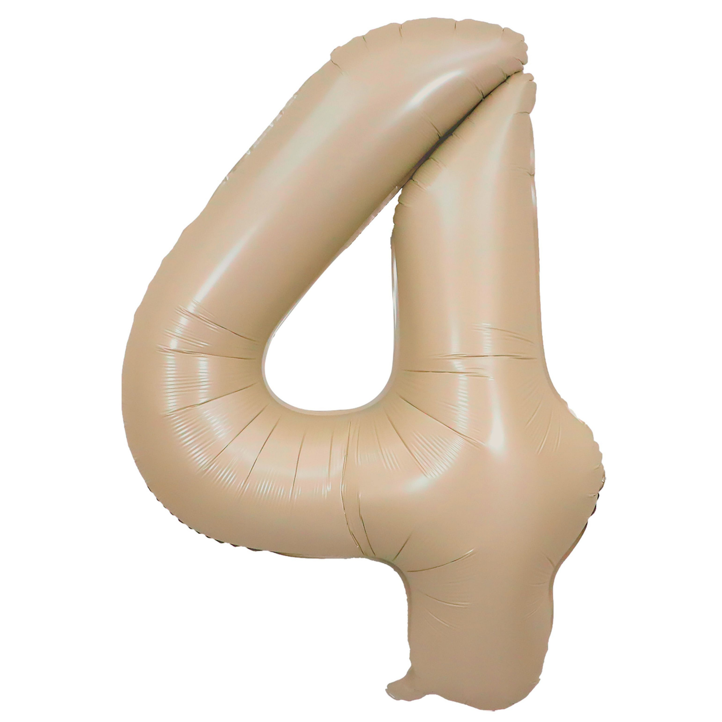34" Cream Number 4 Balloon