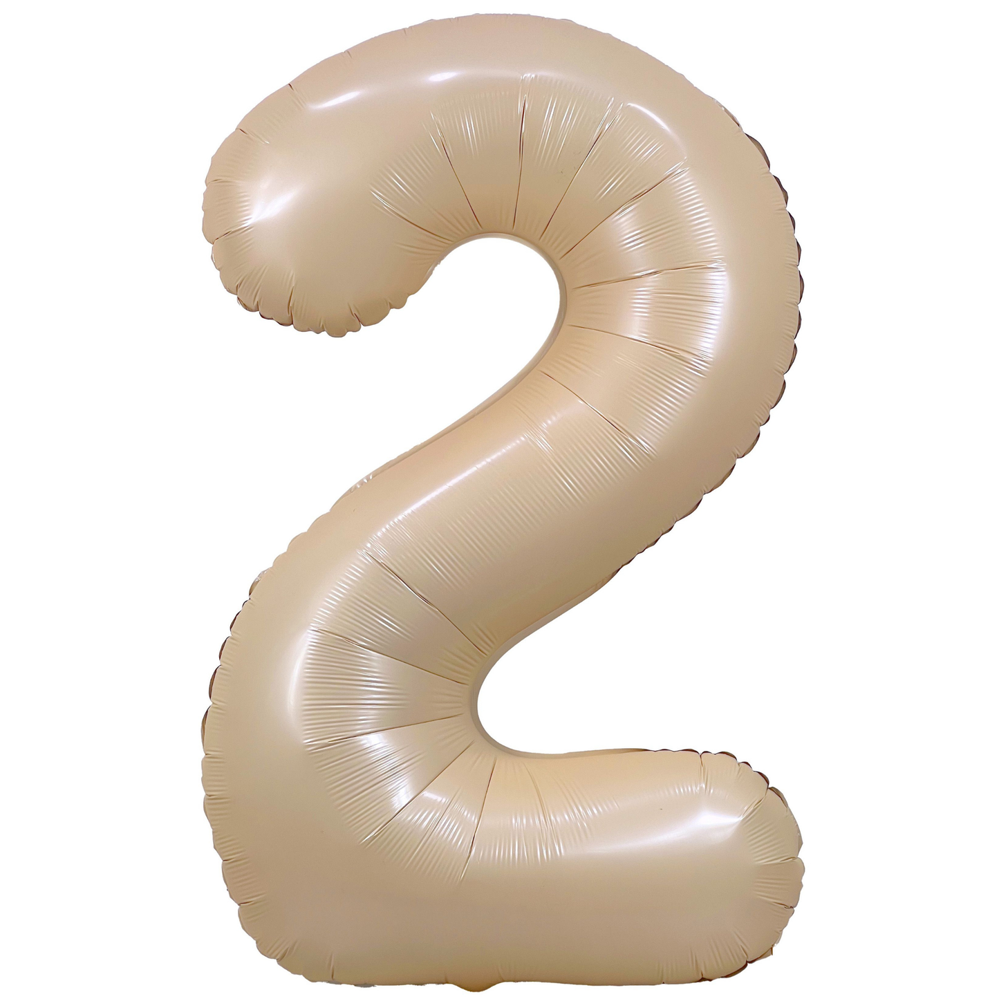 34" Cream Number 2 Balloon