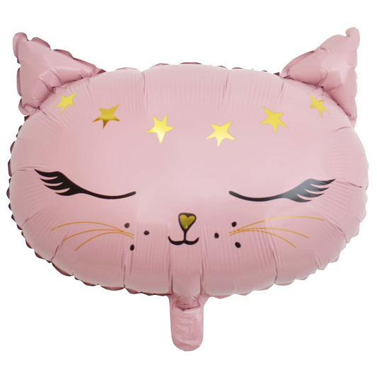 18" Shape Kitty Cat Pink Balloon