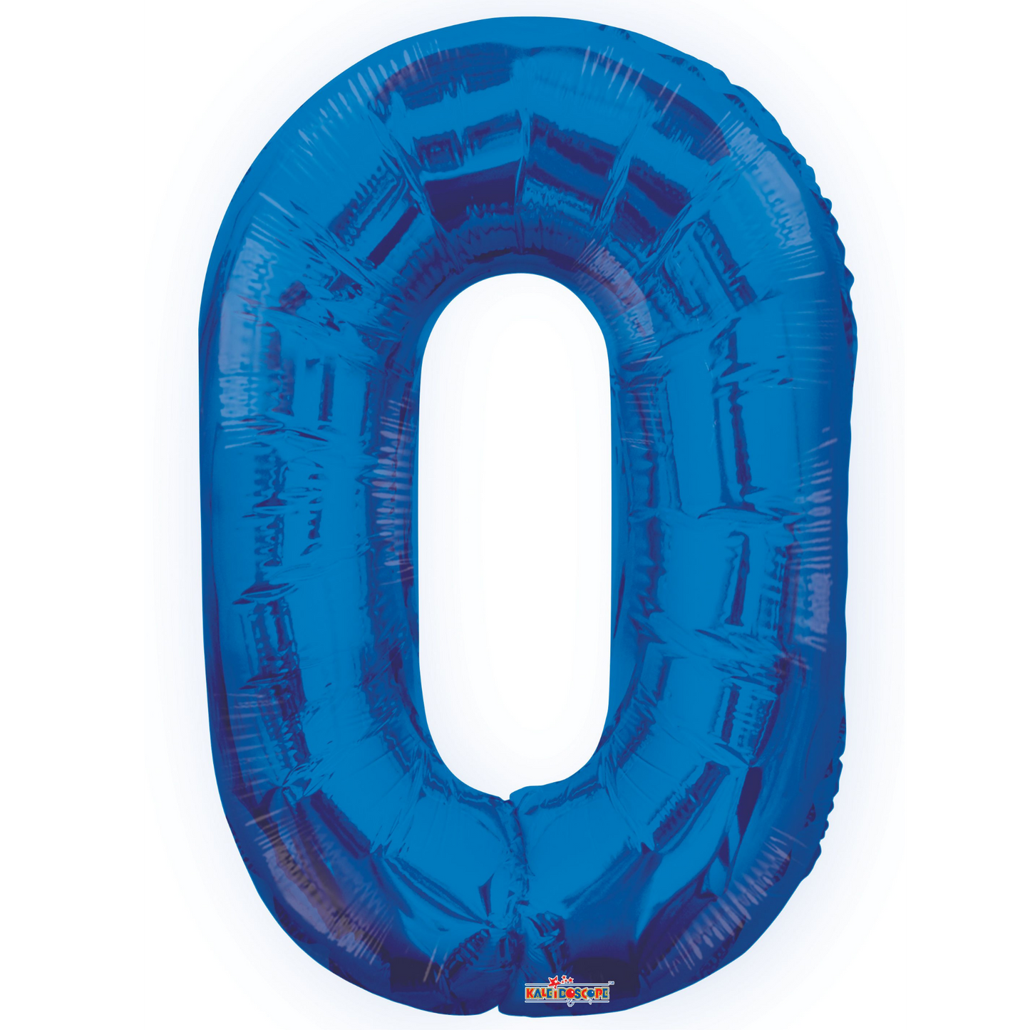 34" Royal Blue Number 0 Balloon