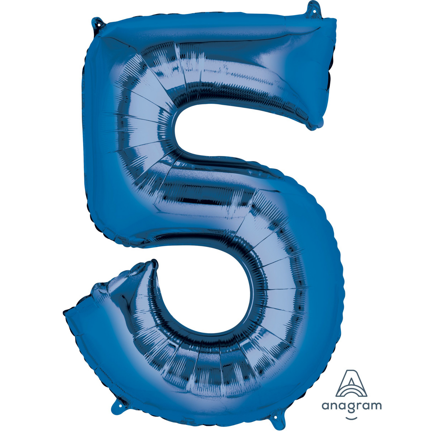34" Royal Blue Number 5 Balloon