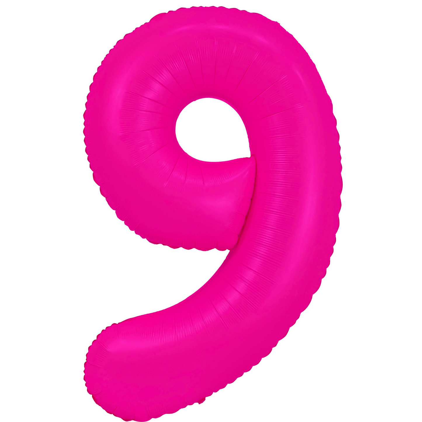 34" Neon Pink  Number 9 Balloon