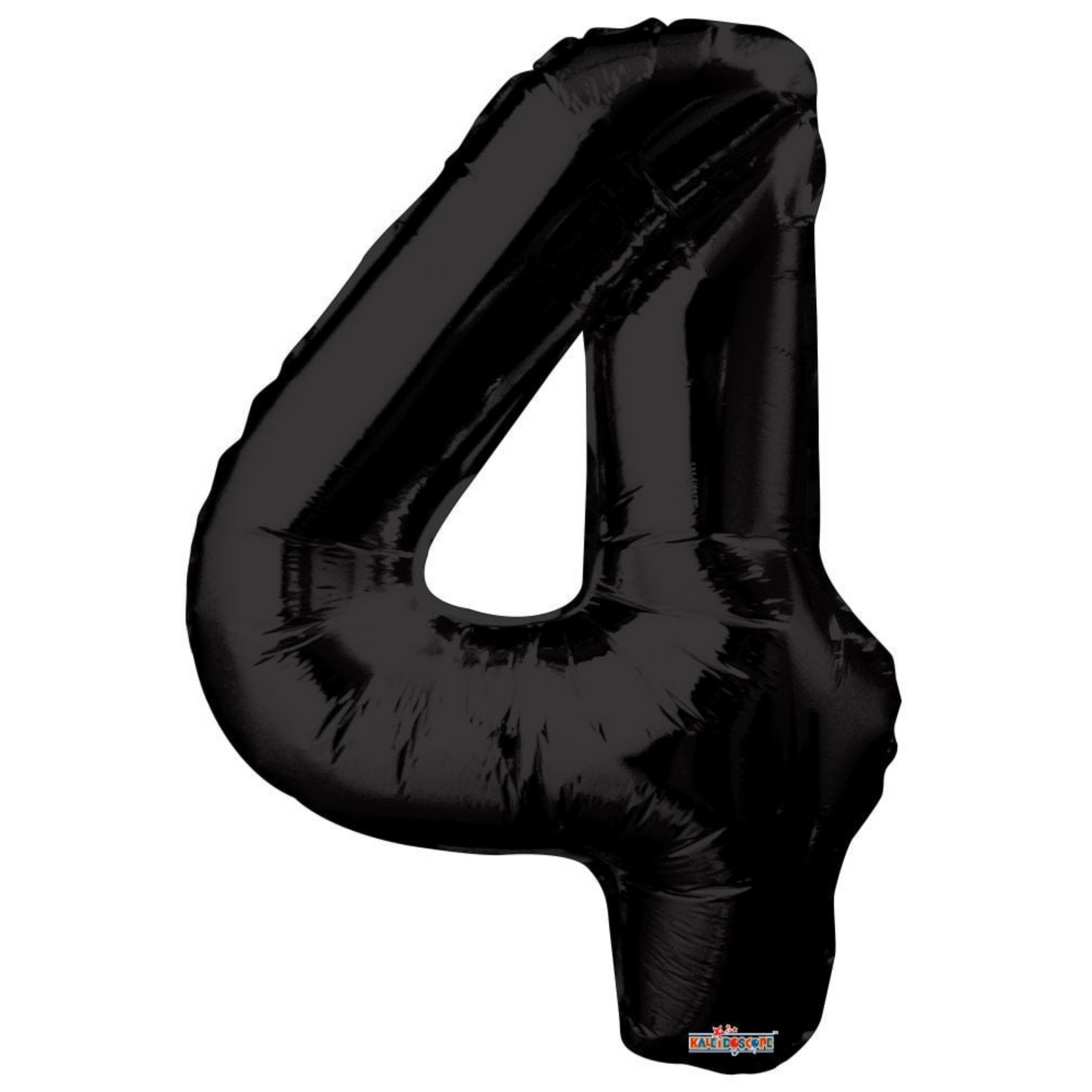 34" Black Number 4 Balloon