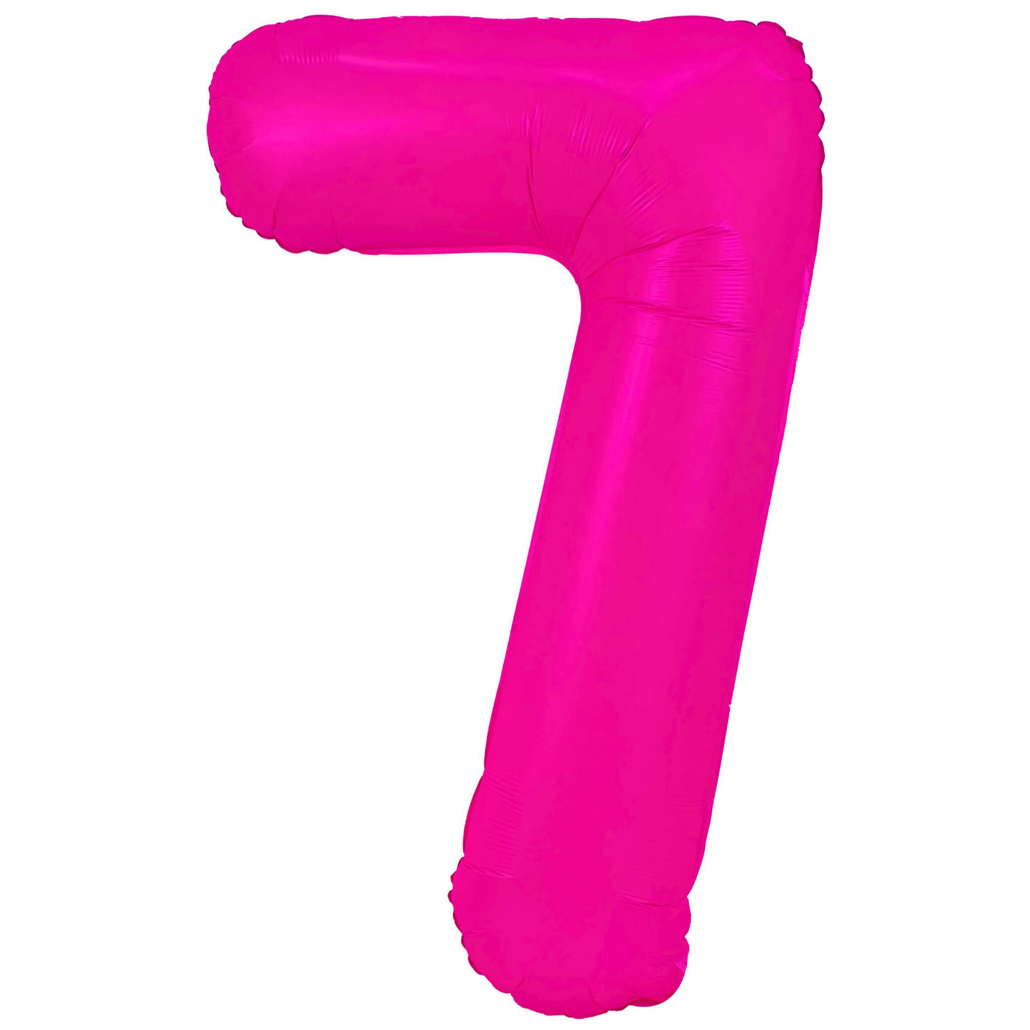34" Neon Pink  Number 7 Balloon
